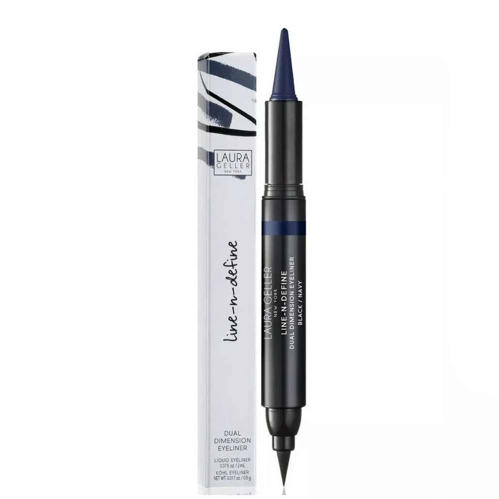Laura Geller Line-n-Define Dual Dimension Eyeliner NWT Black & Navy